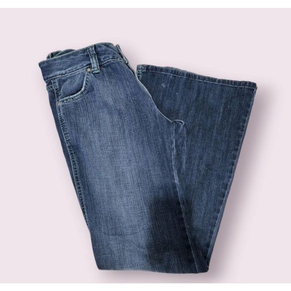 Gap Ultra Low Rise.Zip Fly Ankle Wide Leg Blue Jeans Size 10 (NEW) - Picture 4 of 11